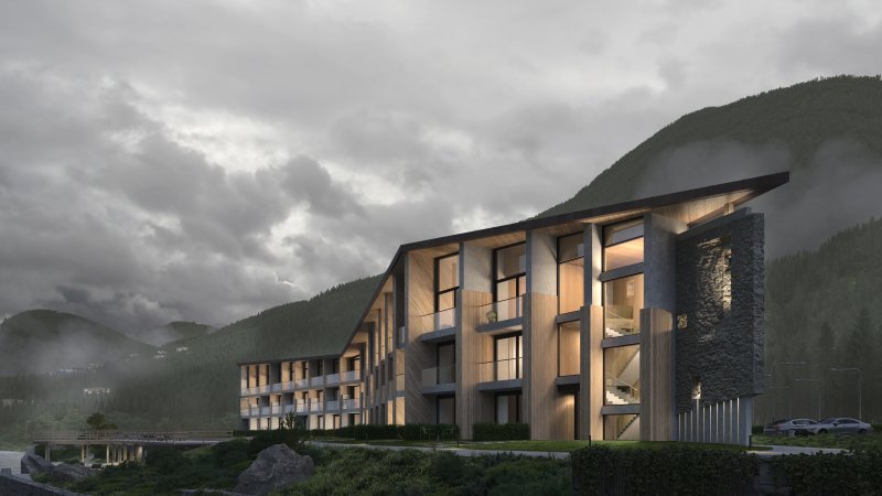Фото проекта «Гостиница на реке Мзымте» — МОА