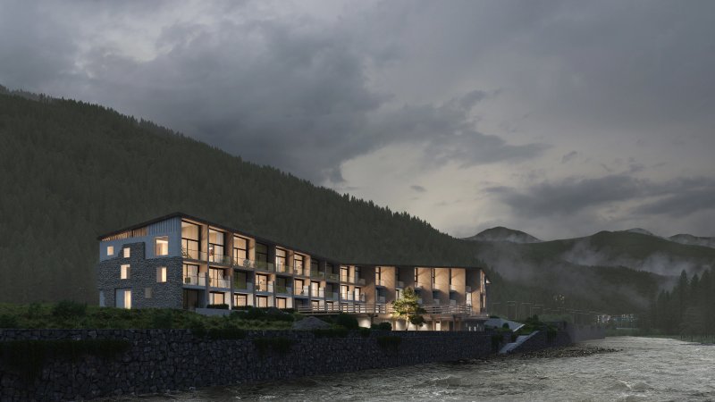 Фото проекта «Гостиница на реке Мзымте» — МОА