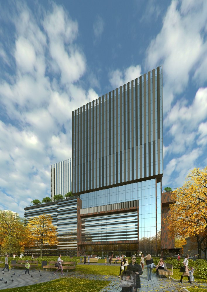 Архитектурный проект «Бизнес центр со спортивным комплексом» — МОА