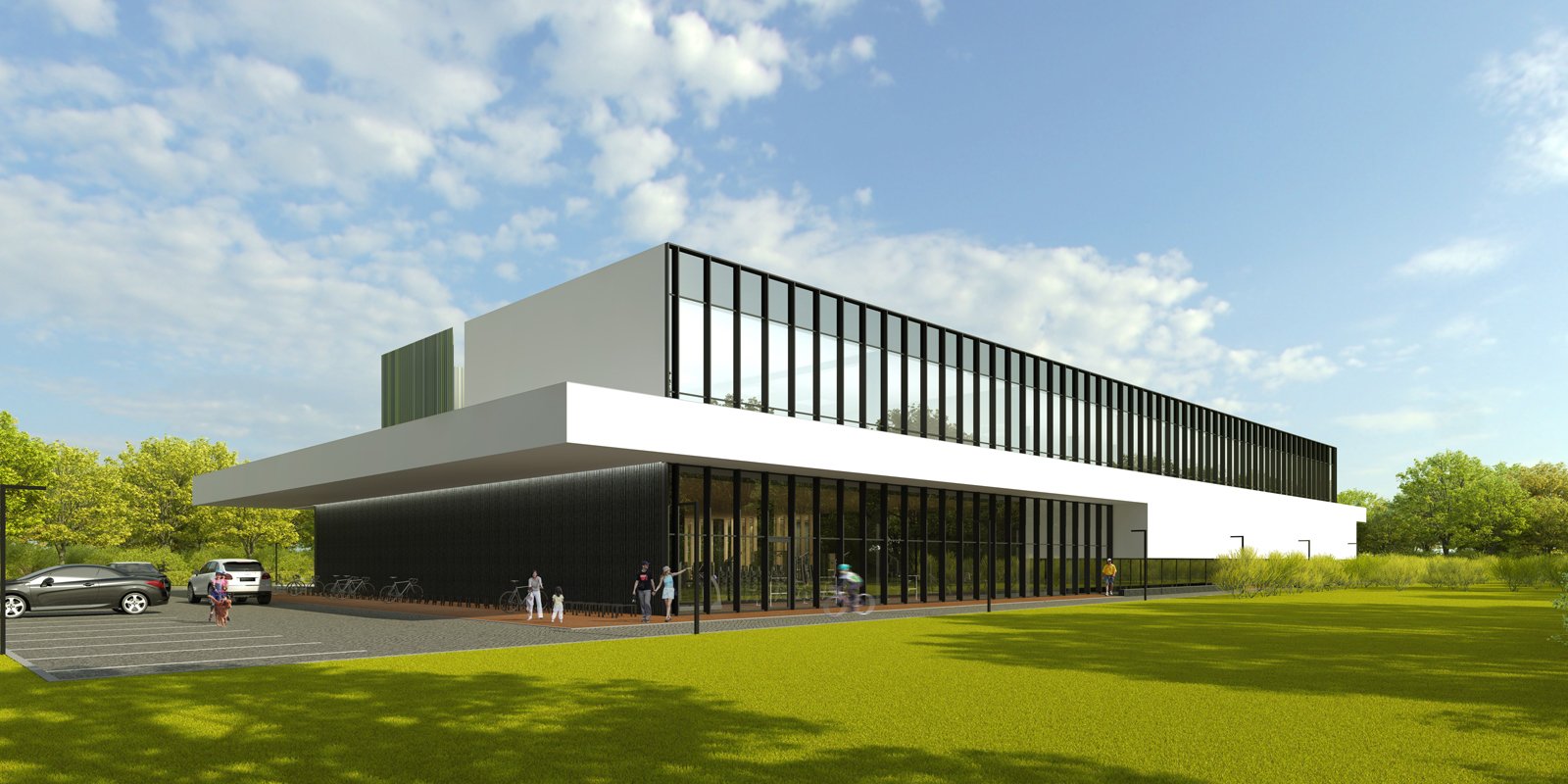 Архитектурный проект «Фитнес-клуб» — Спортивные объекты — п.г.т. Афипский, Краснодарский край — проектирование 2013 — МОА