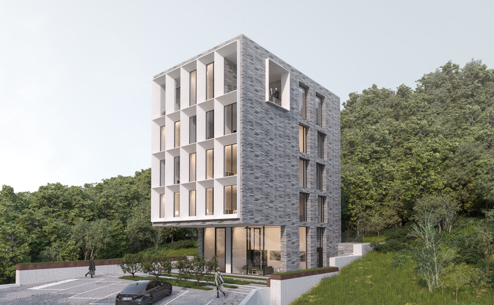 Архитектурный проект «Офис МСК» — Офисно-административное здание — Сочи, Краснодарский край, Россия — проектирование 2019 — МОА